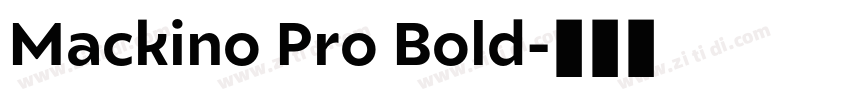 Mackino Pro Bold字体转换